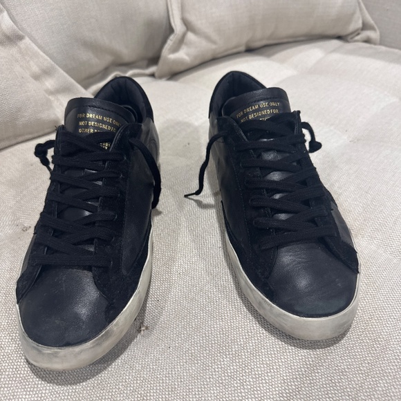 Golden Goose Sneakers in black nappa leather with black suede. EU45 - Picture 2 of 4